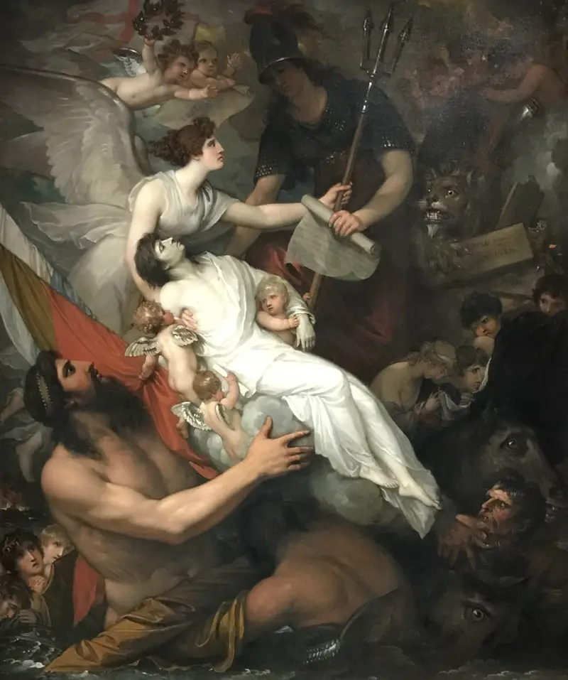 The Immortality of Nelson by Benjamin West